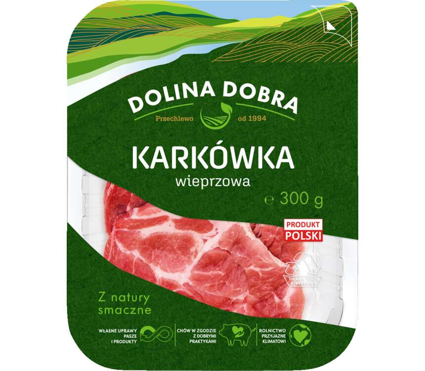 Goodvalley Karkówka wieprzowa plastry, bez GMO 300 g
