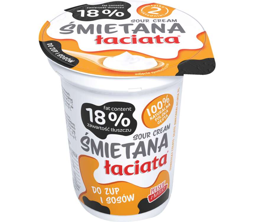 Łaciata Śmietana tł. 18% 330 g