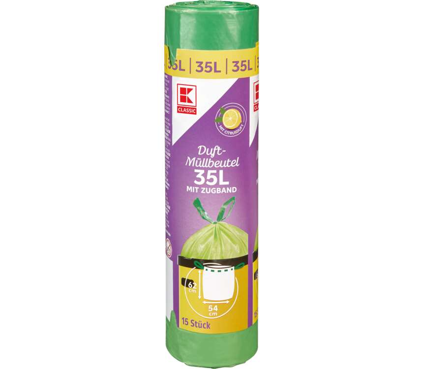 K-Classic Worki na śmieci 35 L z taśmą 15 szt.