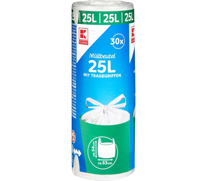 K-Classic Worki na śmieci 25 L z uszami 30 szt.
