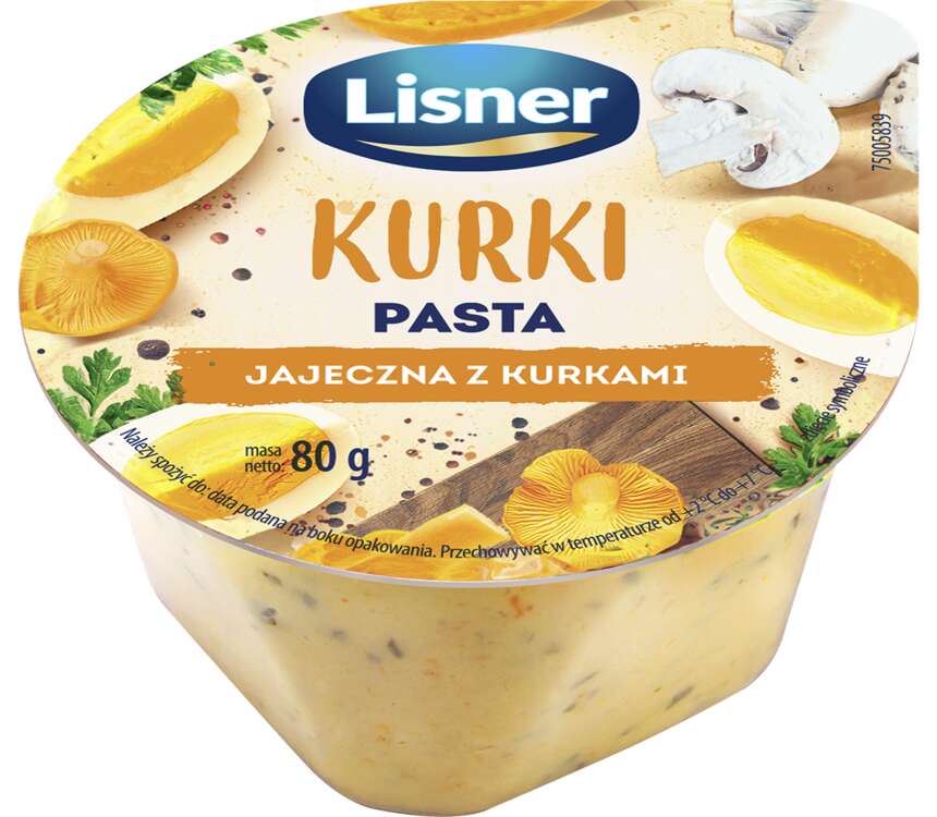 Lisner Pasta jajeczna z kurkami 80 g