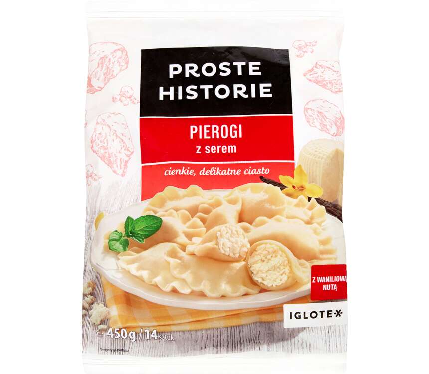 Iglotex Proste Historie pierogi z serem 450 g