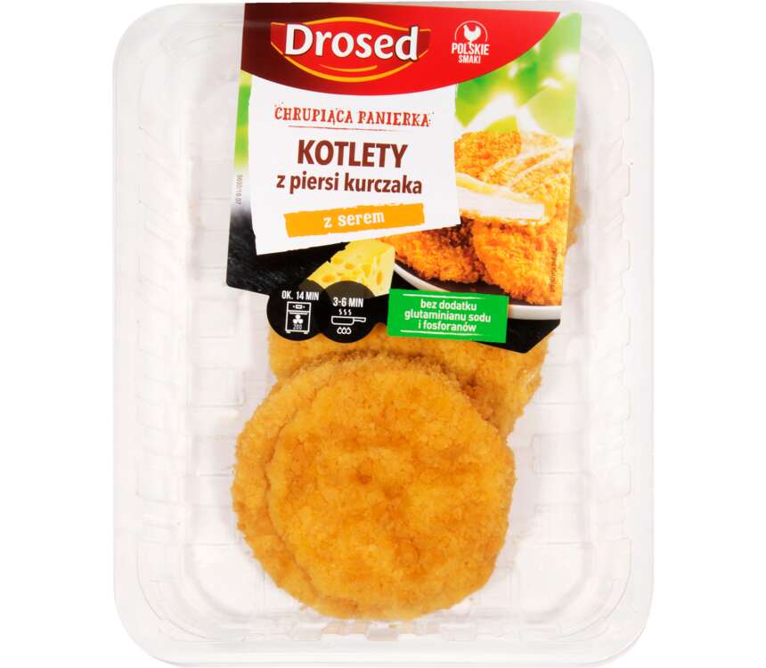 Drosed Kotlet z serem z piersi kurczaka 360 g