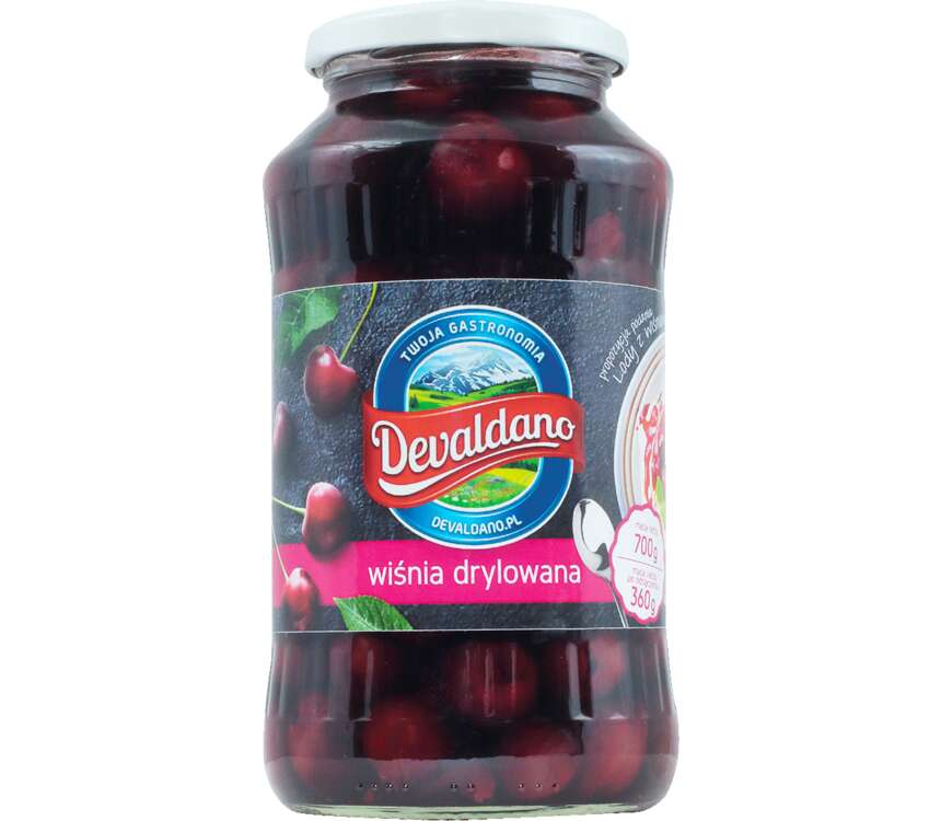 Devaldano Wiśnia drylowana  360 G