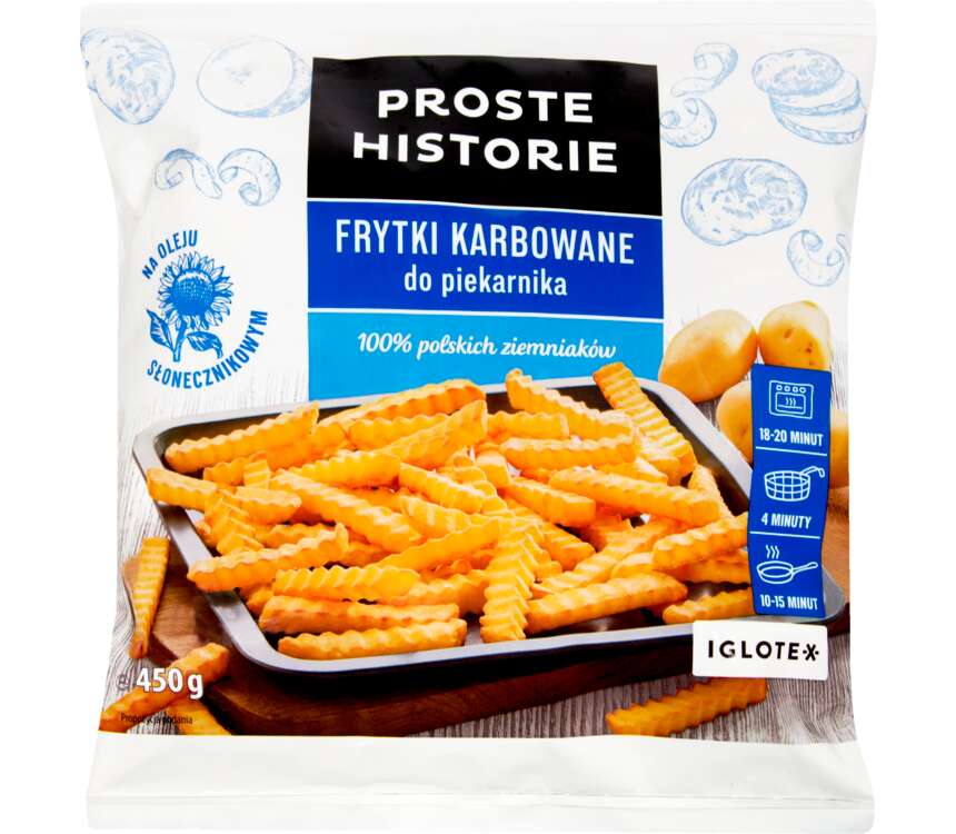 Proste Historie Frytki karbowane do piekarnika 450 g