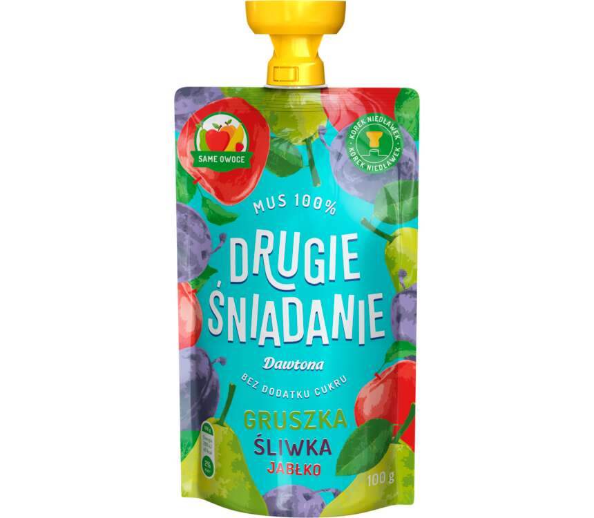Dawtona Drugie śniadanie Mus gruszka-śliw-jabłko 100 g kaufland.pl
