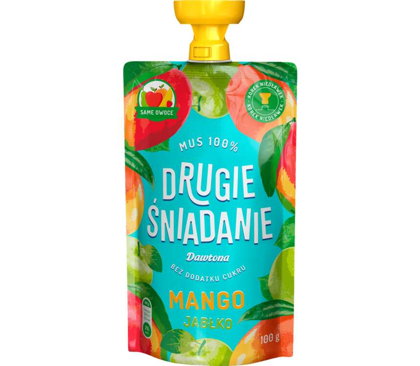 Dawtona Drugie śniadanie Mus mango-jabłko 100 g kaufland.pl