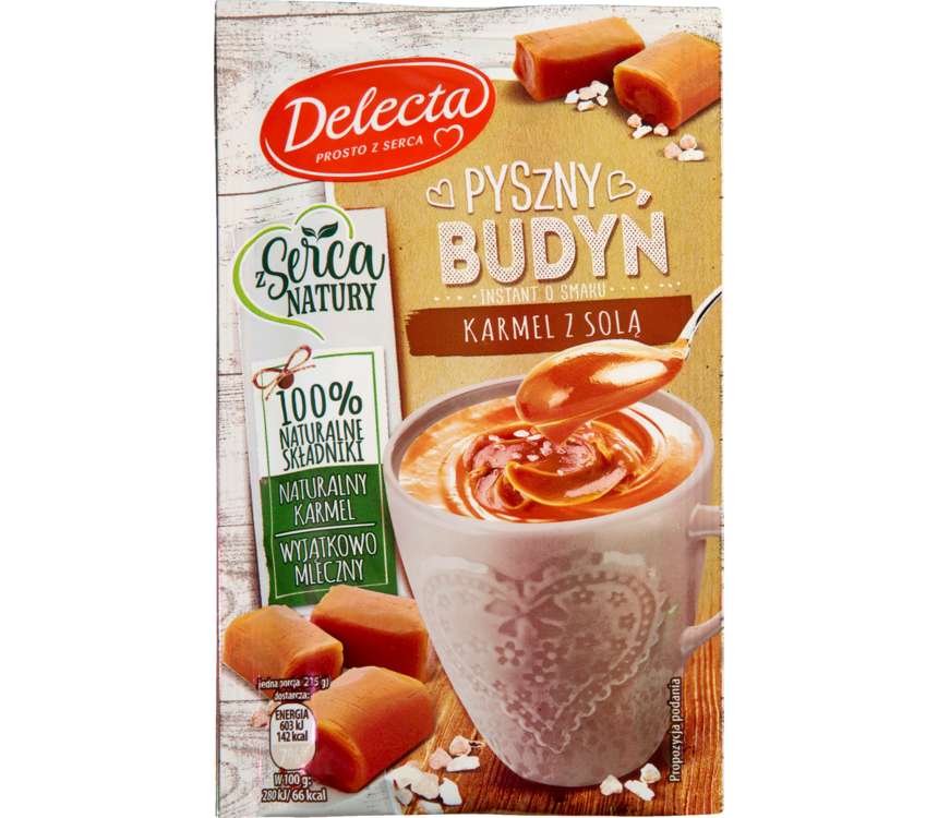 Delecta Pyszny budyń karmel z solą 40 g kaufland.pl