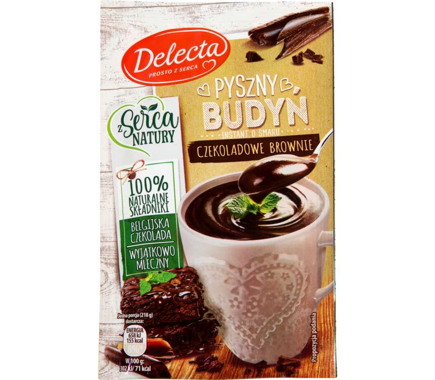 Delecta Pyszny budyń czekoladowe brownie 43 g kaufland.pl