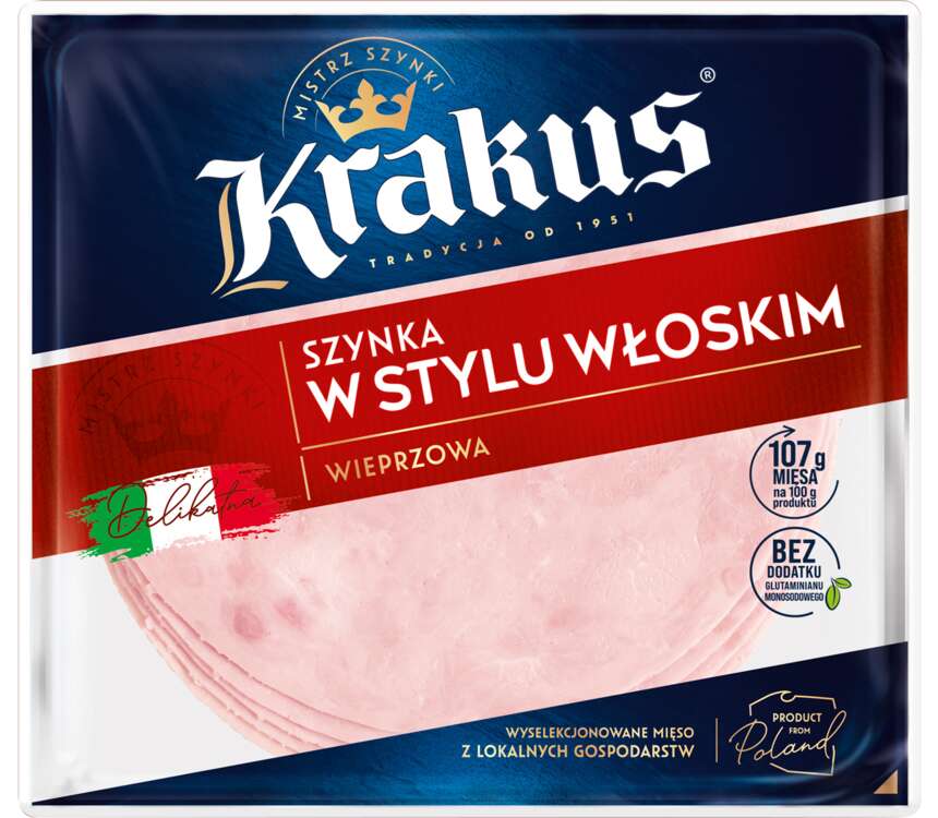 Krakus Szynka w stylu włoskim 140 g kaufland.pl