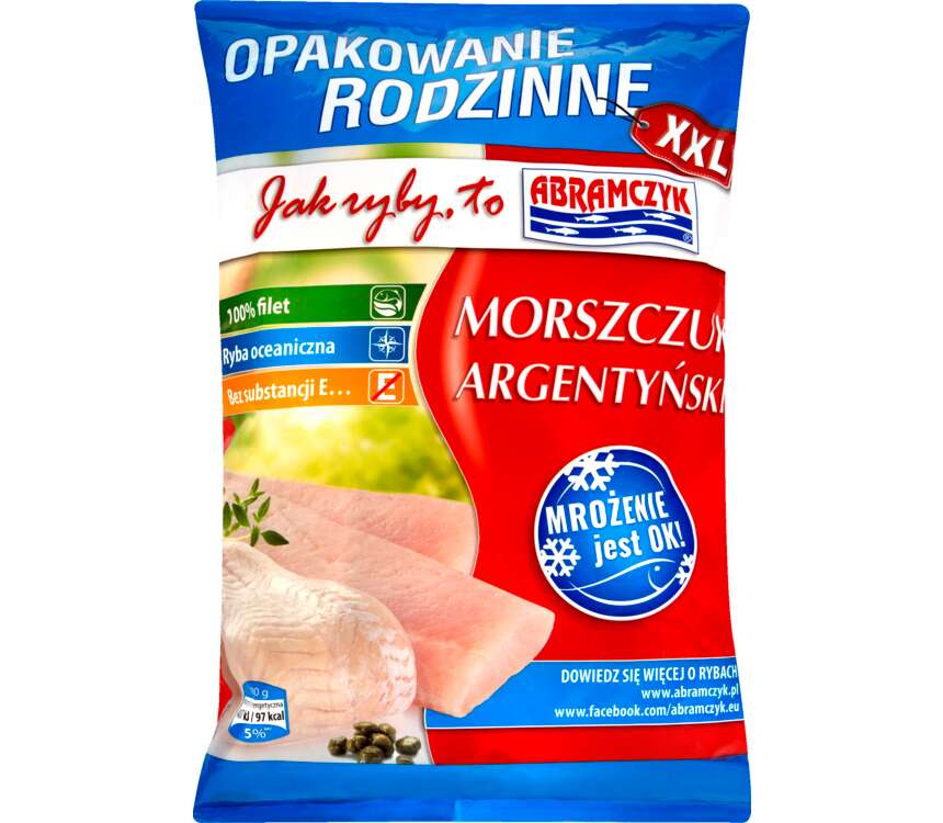 Abramczyk Morszczuk argentyńsk filet bez skóry XXL 900 g
