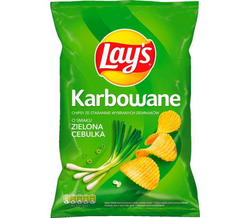 Lays Chipsy karbowane zielona cebulka 130 g kaufland.pl