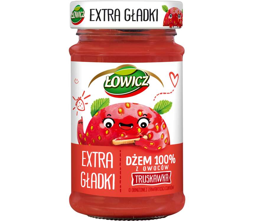 Łowicz Dżem 100% truskawka extra gładki 235 g kaufland.pl