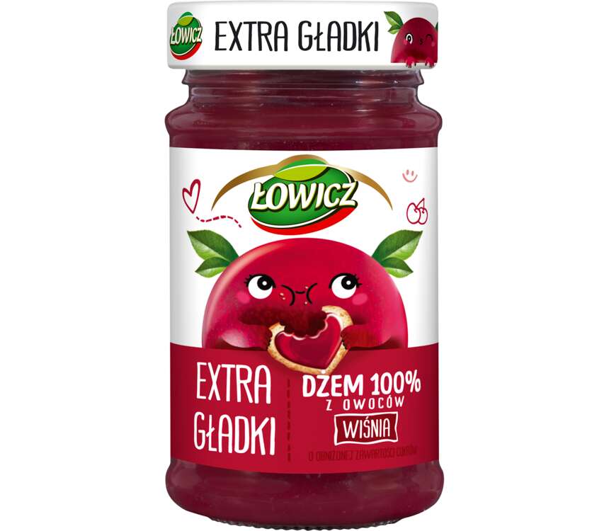 Łowicz Dżem 100% wiśnia extra gładki 235 g kaufland.pl
