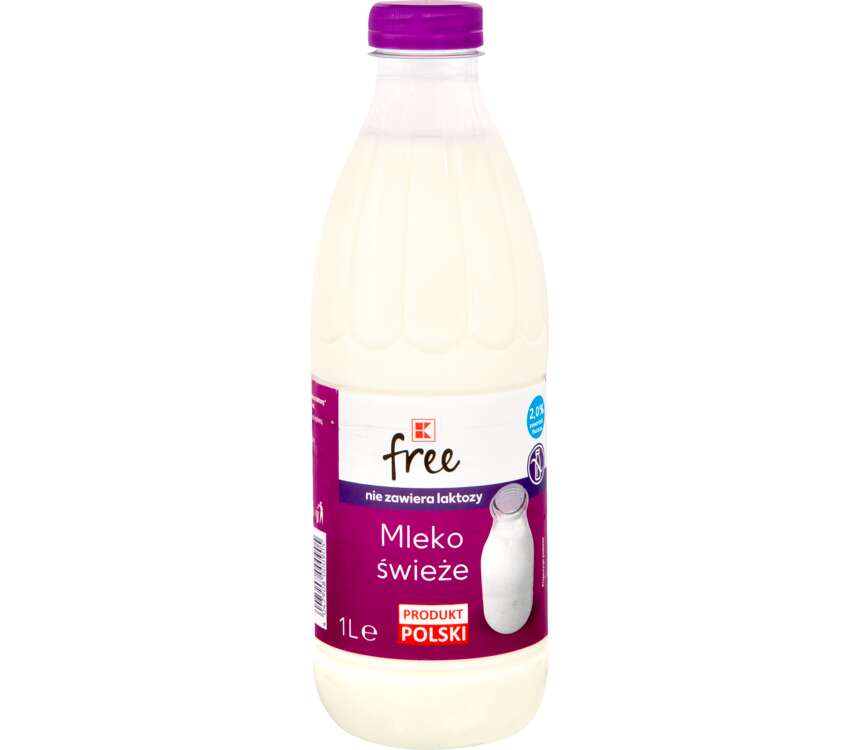 K-ClassicLactosefree Mleko świeże, tł. 2% bez laktozy 1 L