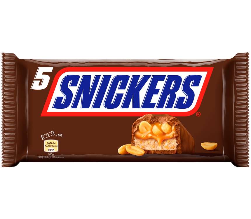 Snickers Baton z orzechami mutlipack 5x50 g