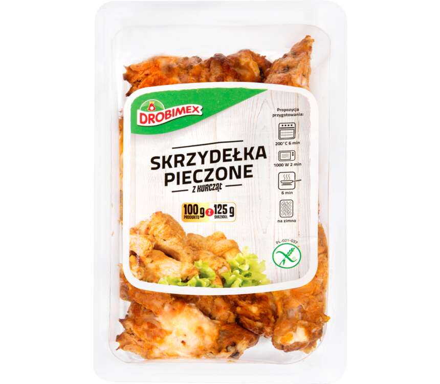Drobimex Skrzydełka pieczone z kurcząt 400 g