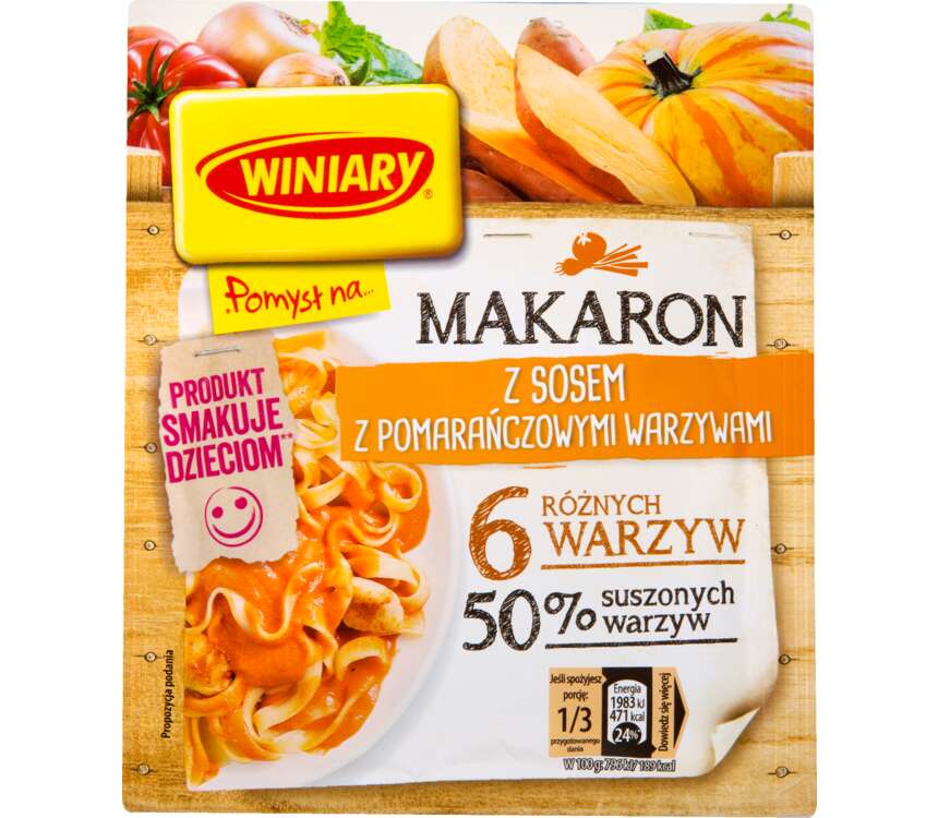 Winiary Pomysł na... Makaron z warzywami pomarańczowymi 42 g kaufland.pl