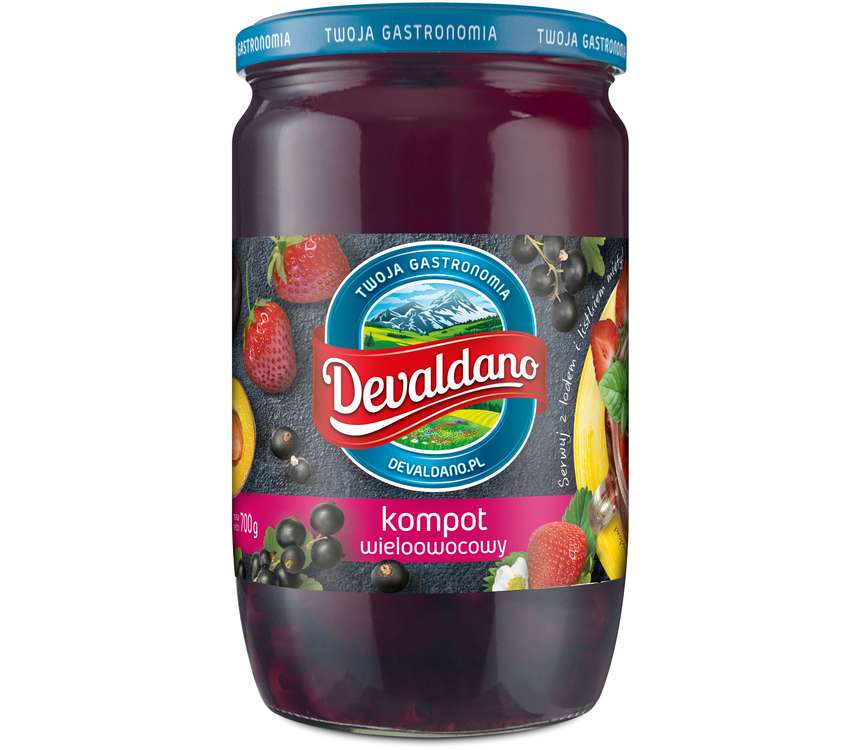 Devaldano Kompot wieloowocowy  700 g