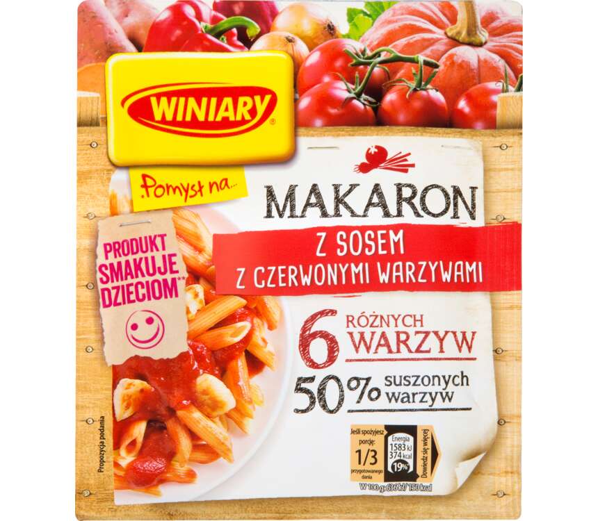 Winiary Pomysł na... Makaron z warzywami czerwonymi 42 g kaufland.pl