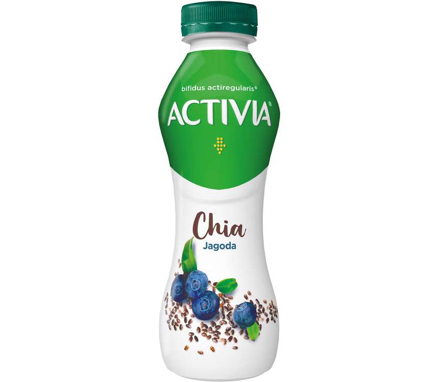 Danone Activia Drink jagoda, chia 280g