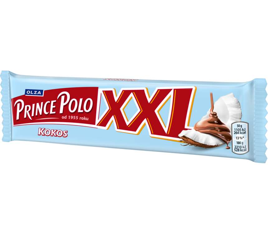 Prince Polo XXL Wafel w czekoladzie kokosowy 50 g kaufland.pl