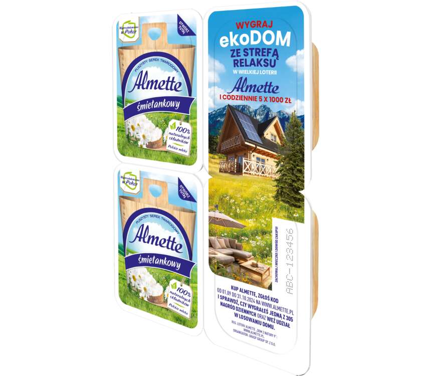 Almette Mini Serek twarogowy śmietankowy 4 x 30 g