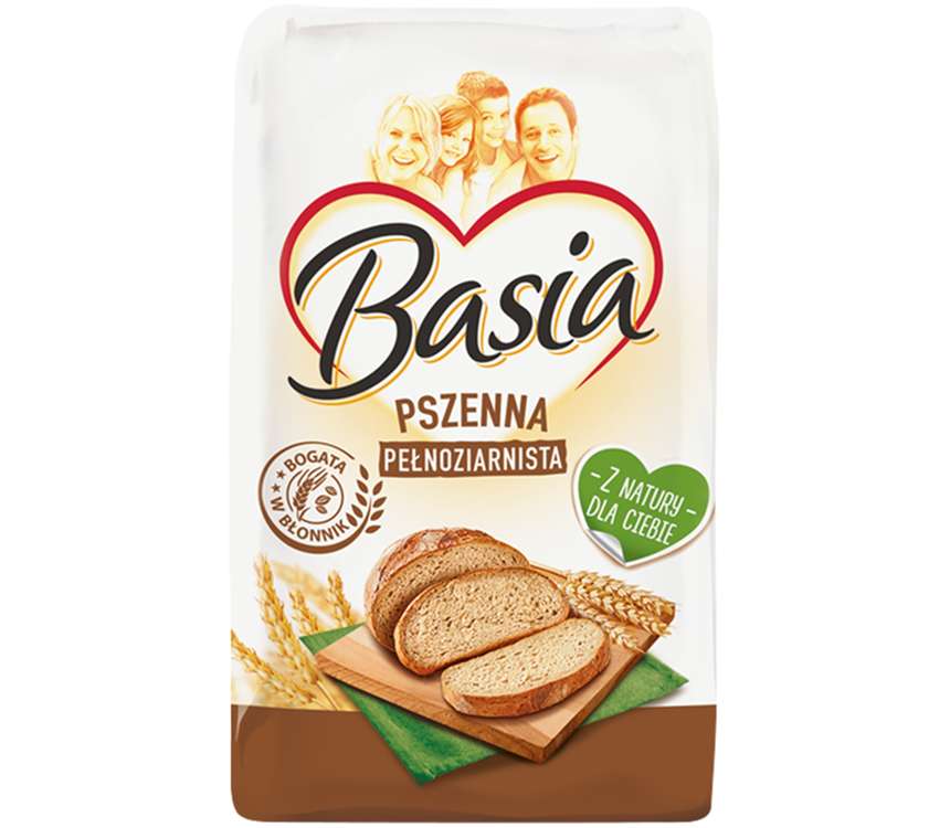 Basia Mąka pszenna pełnoziarnis. T-1850 0,9 kg