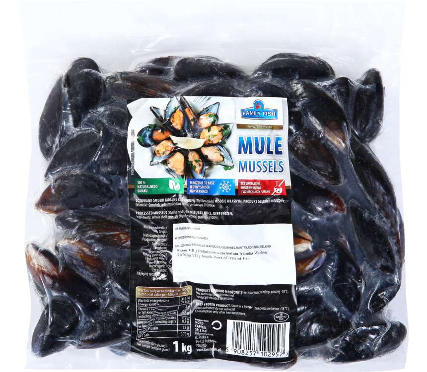 Nord Capital Mule gotowane całe z muszlą 1 kg