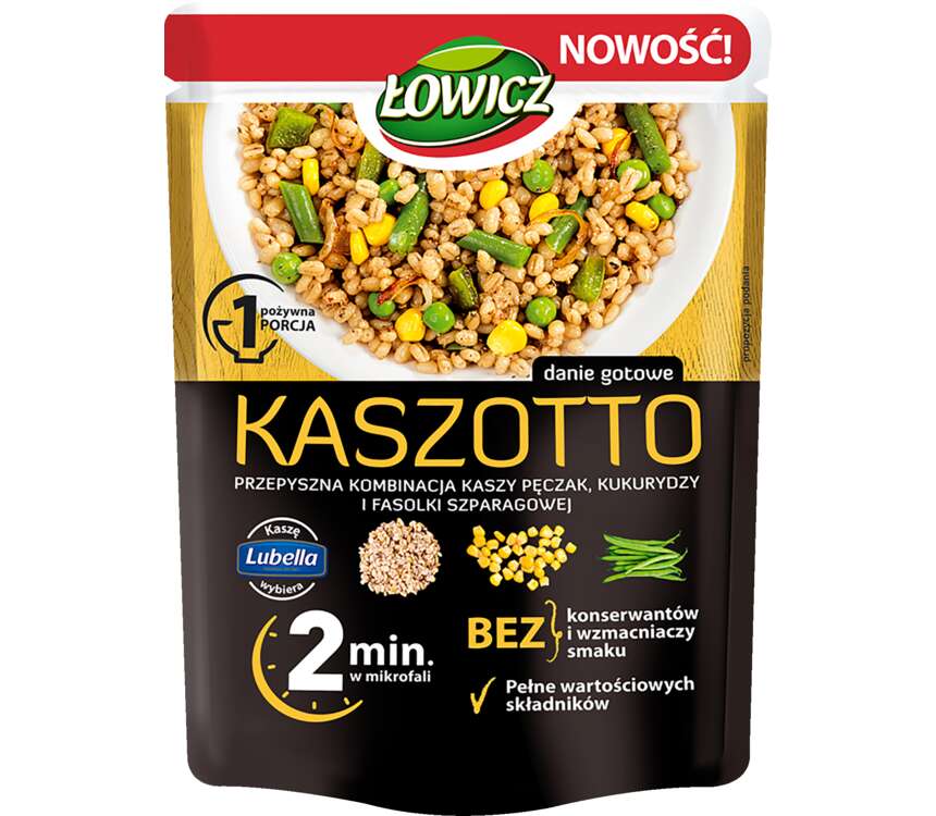Łowicz Kaszotto Pęczak kukurydza,f.szparag. 250 g