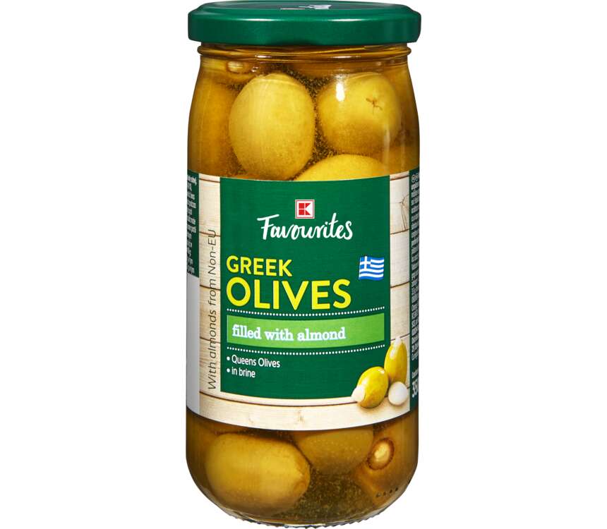 K-Favourites Zielone oliwki z migdałami 350/200g
