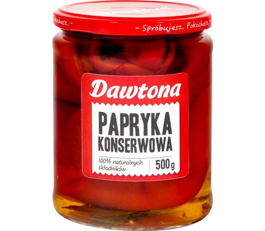 Dawtona Papryka konserwowa ćwiartki 230/500g