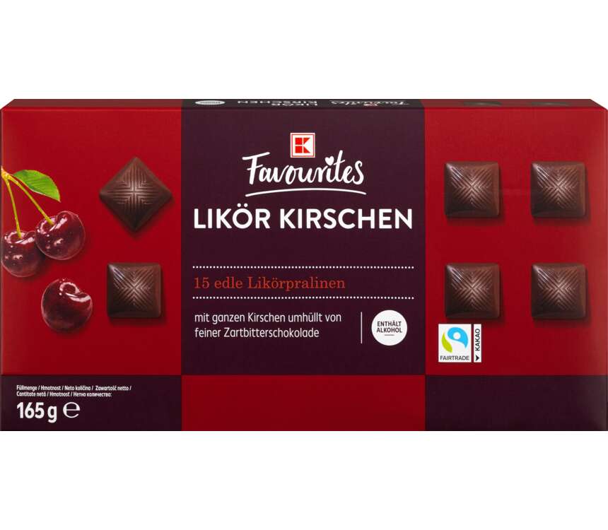 K-Favourites Praliny Wiśnie w likierze 165 g