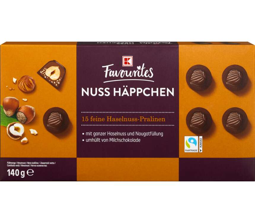 K-Favourites Praliny orzechowo- czekoladowe 140 g