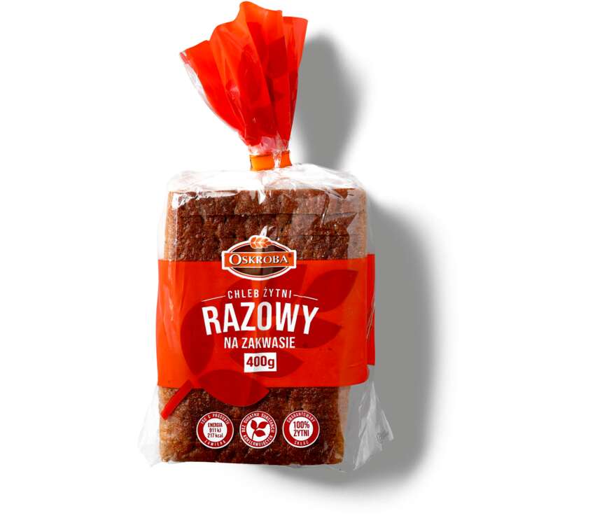 Piekarnia Oskroba Chleb razowy krojony 400 g