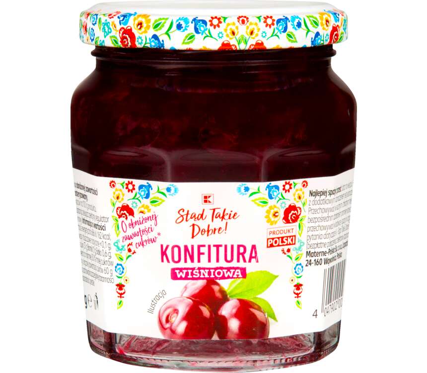 K-Stąd Takie Dobre Konfitura wiśniowa niskosłodzona 230 g