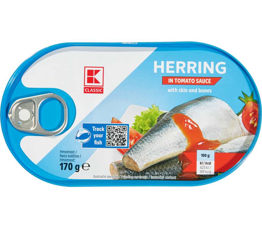 K-Classic Śledź w sosie pomidorowym 170 g