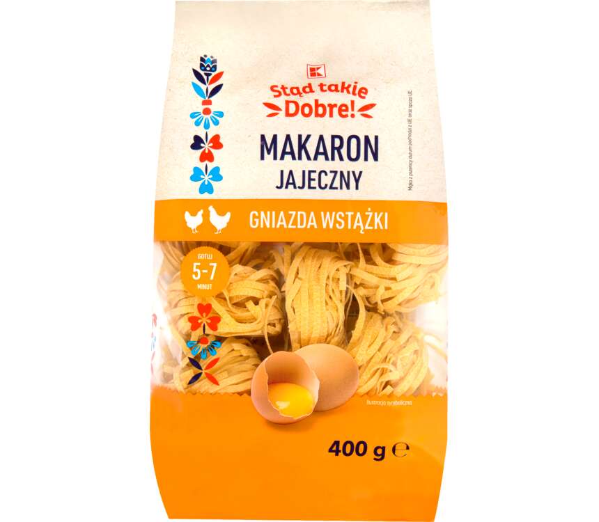 K-Stąd Takie Dobre Makaron gniazda wstążki 2 jaj 400 g