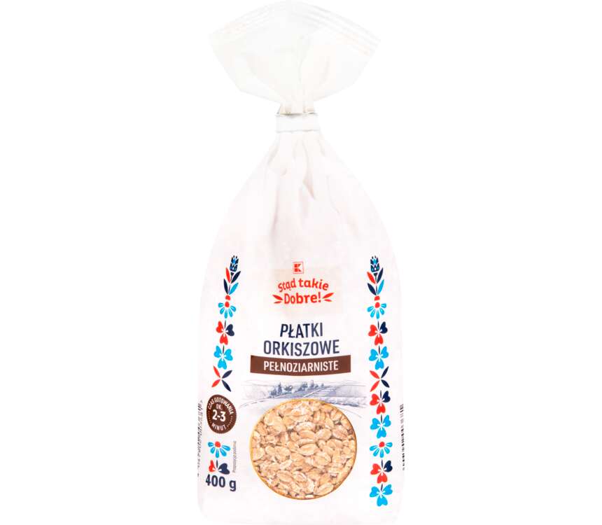 K-Classic Płatki orkiszowe pełnoziarniste 400 g