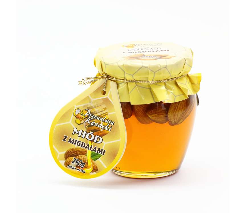 Pszczelarz Kozacki Miód z migdałami  240 g