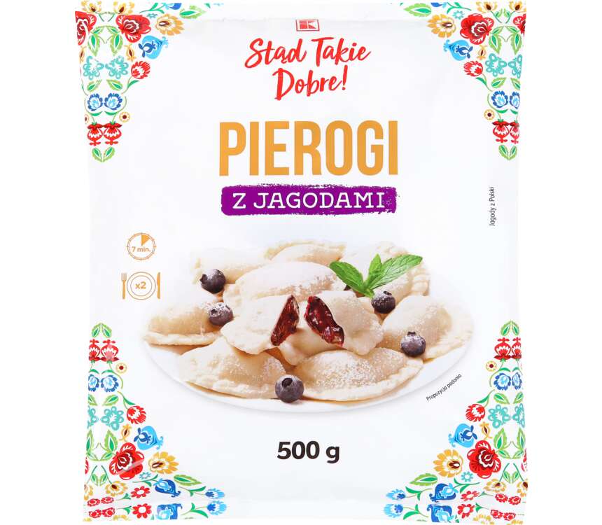 K-Stąd Takie Dobre Pierogi z jagodami  500 g