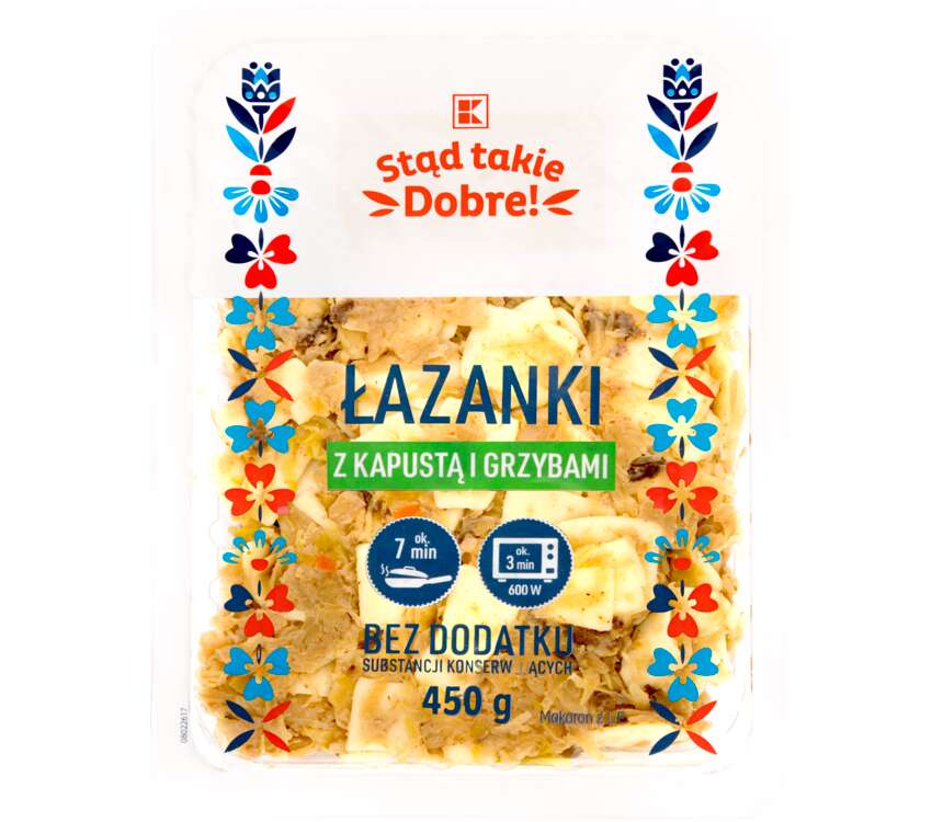 K-Stąd Takie Dobre Łazanki z kapustą i grzybami 450 g