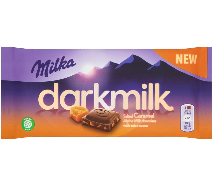 Milka Czekolada Darkmilk z karmelem 85 g kaufland.pl