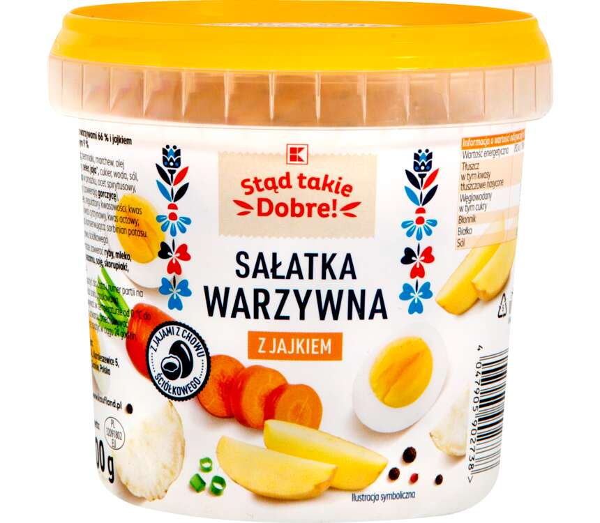 K-Stąd Takie Dobre Sałatka warzywna z jajkiem 500 g