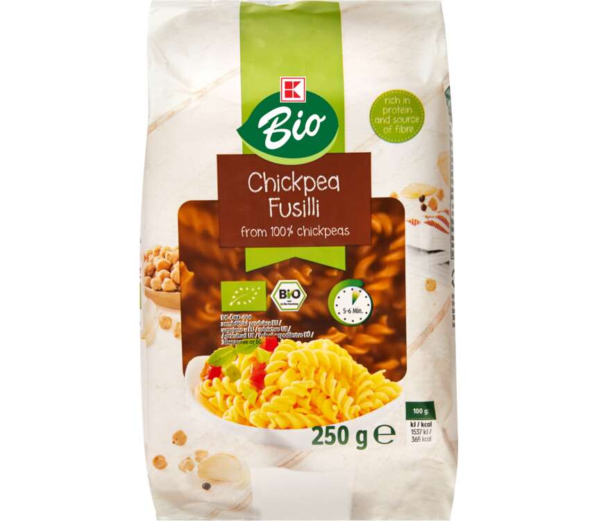 K-Bio Makaron Fusilli z ciecierzycy 250 g