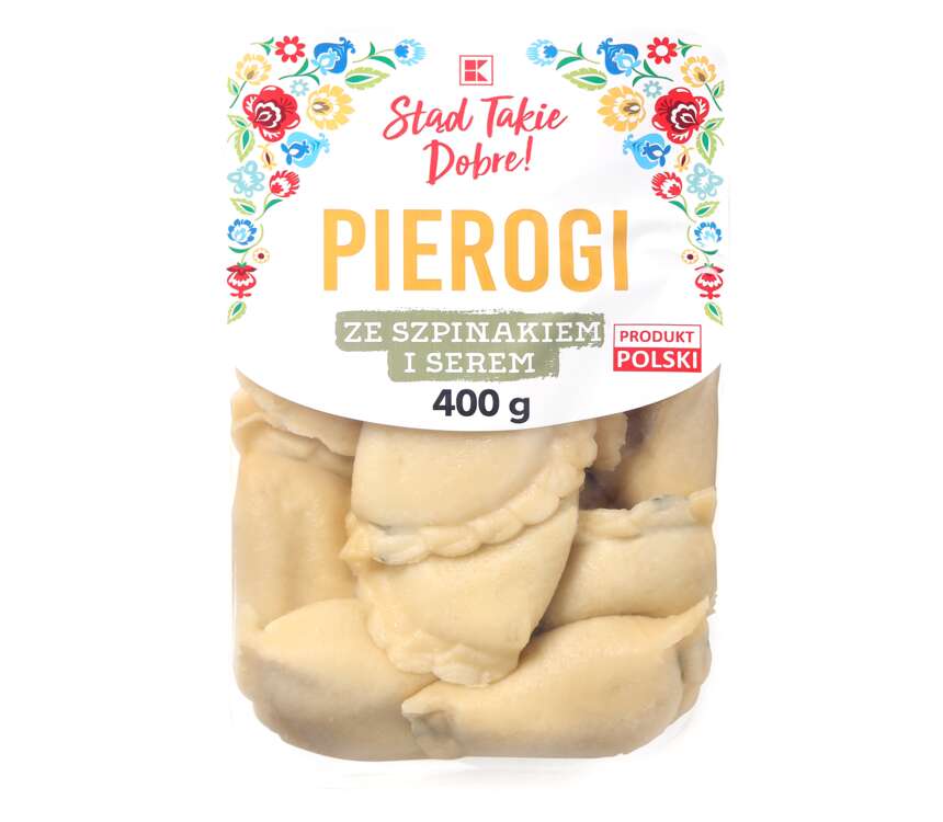 K-Stąd Takie Dobre Pierogi ze szpinak. i serem 400 g