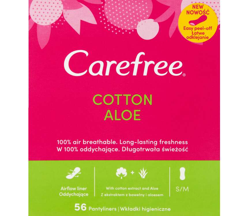 Carefree Wkładki higieniczne Cotton Aloe 56 szt. kaufland.pl