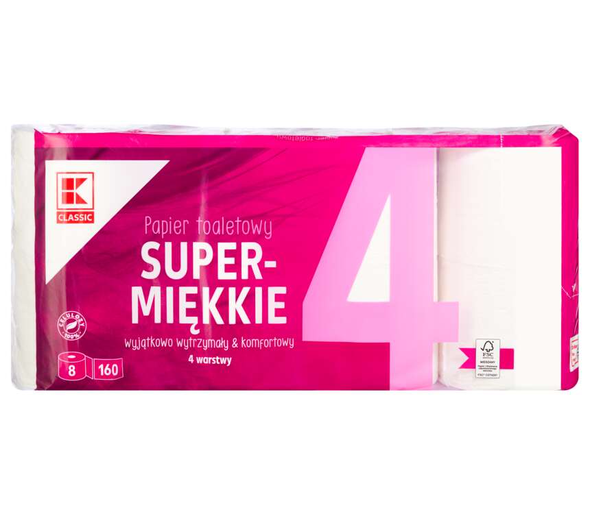K-Classic Papier toaletowy 4-warstwowy 8 szt.