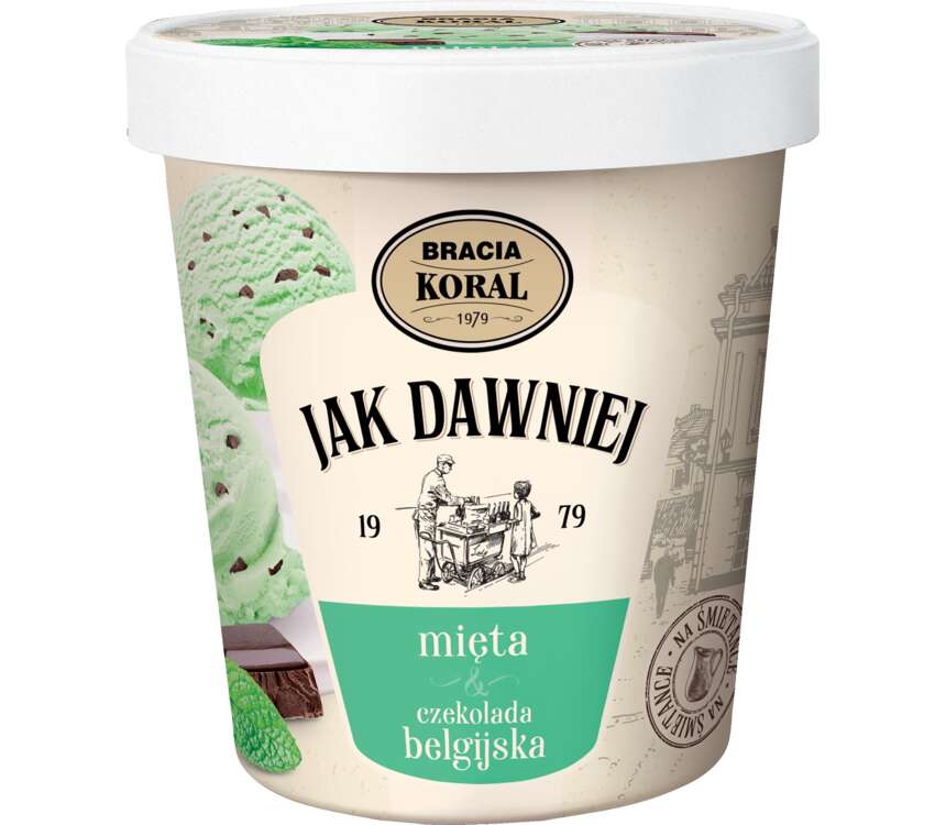 Bracia Koral Lody Jak Dawniej miętowe z czek. bel. 450 ml