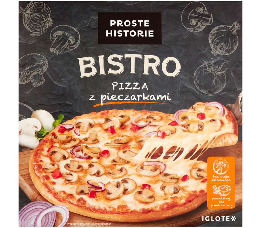 Proste Historie Bistro pizza z pieczarkami 415 g